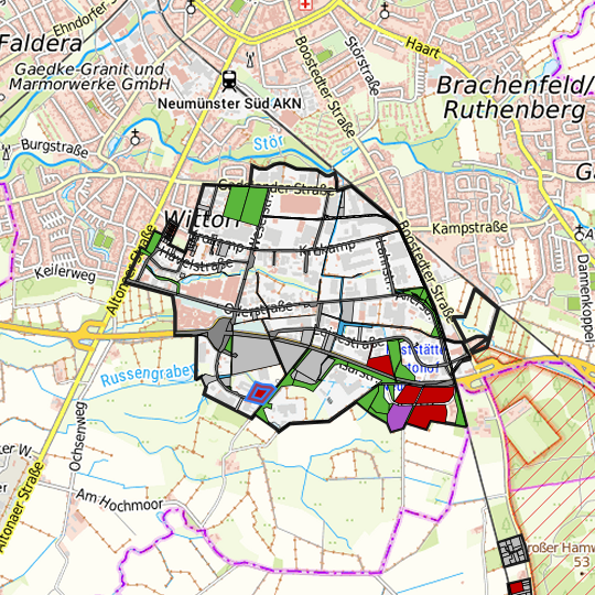 Detaildarstellung der gesuchten Gewerbefläche