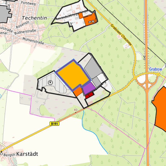 Detaildarstellung der gesuchten Gewerbefläche