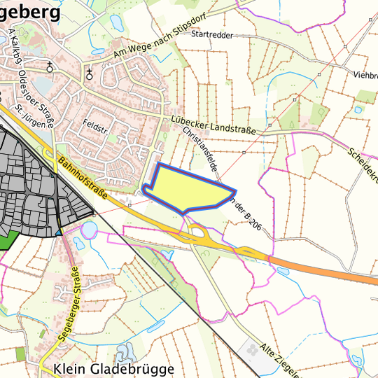 Detaildarstellung der gesuchten Gewerbefläche