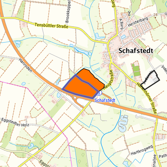 Detaildarstellung der gesuchten Gewerbefläche