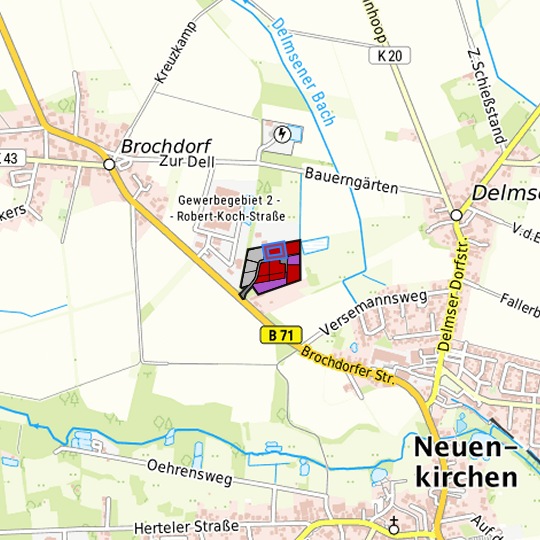 Detaildarstellung der gesuchten Gewerbefläche