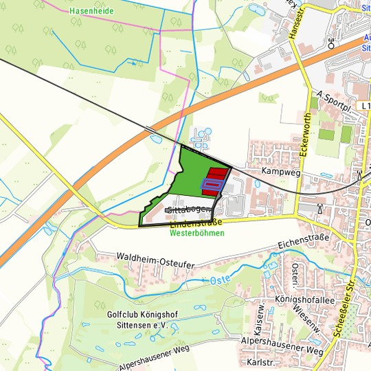 Detaildarstellung der gesuchten Gewerbefläche