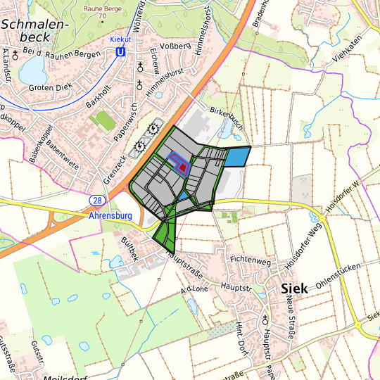 Detaildarstellung der gesuchten Gewerbefläche