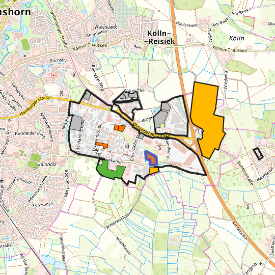 Detaildarstellung der gesuchten Gewerbefläche