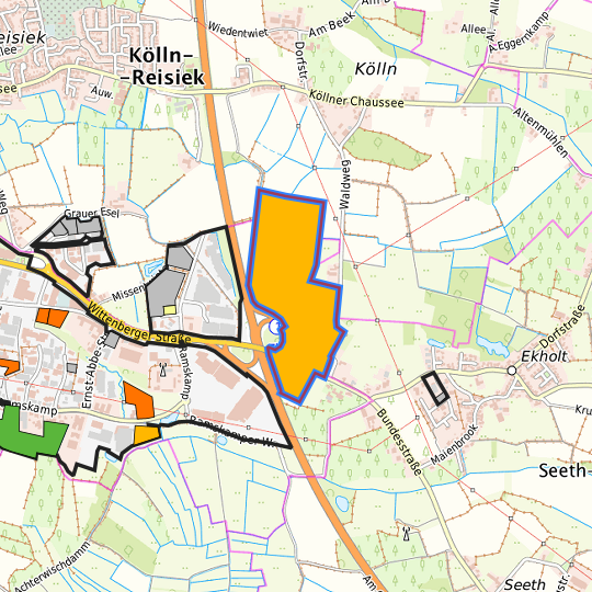 Detaildarstellung der gesuchten Gewerbefläche