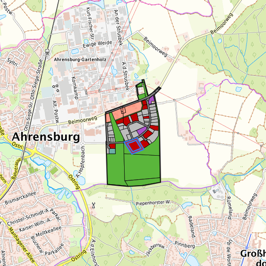 Detaildarstellung der gesuchten Gewerbefläche