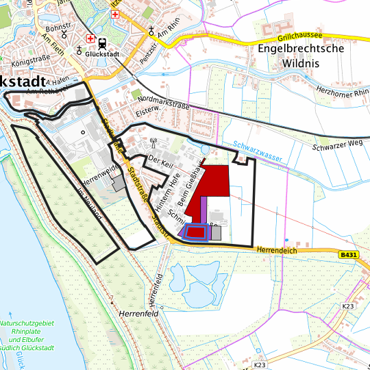 Detaildarstellung der gesuchten Gewerbefläche