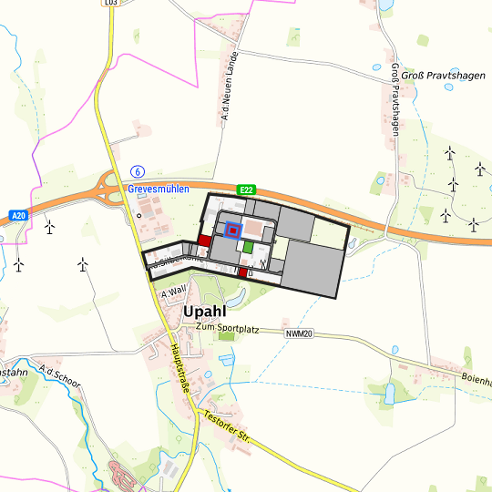 Detaildarstellung der gesuchten Gewerbefläche