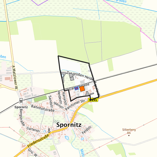 Detaildarstellung der gesuchten Gewerbefläche