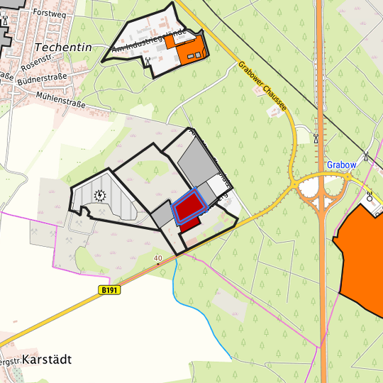 Detaildarstellung der gesuchten Gewerbefläche