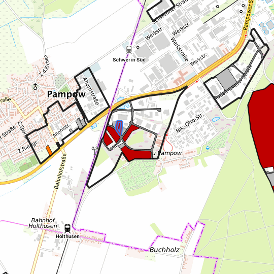 Detaildarstellung der gesuchten Gewerbefläche