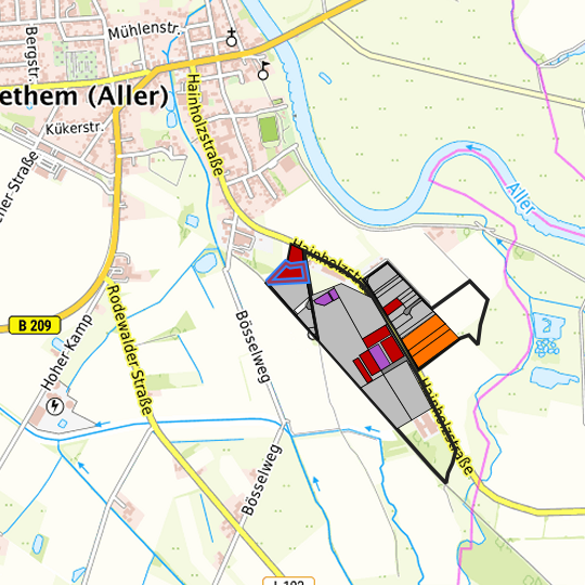 Detaildarstellung der gesuchten Gewerbefläche