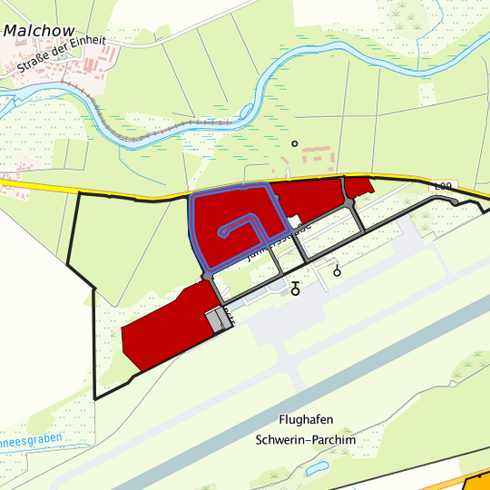 Detaildarstellung der gesuchten Gewerbefläche