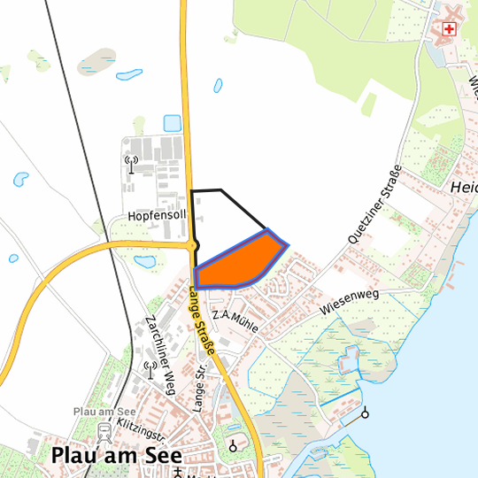Detaildarstellung der gesuchten Gewerbefläche
