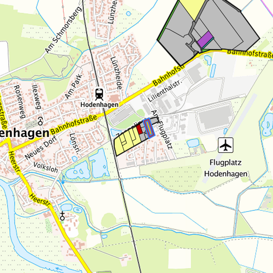 Detaildarstellung der gesuchten Gewerbefläche