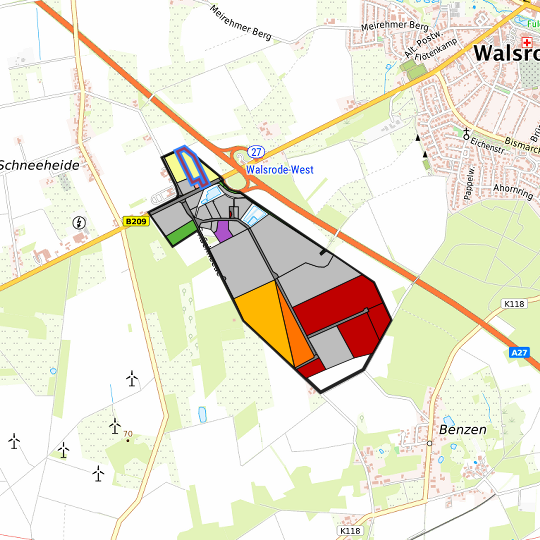 Detaildarstellung der gesuchten Gewerbefläche