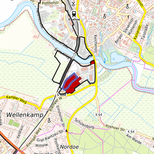 Detaildarstellung der gesuchten Gewerbefläche