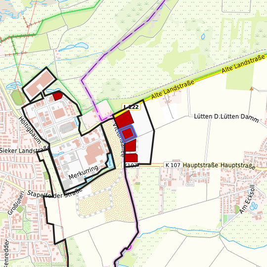 Detaildarstellung der gesuchten Gewerbefläche
