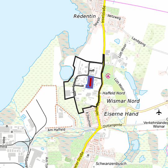 Detaildarstellung der gesuchten Gewerbefläche
