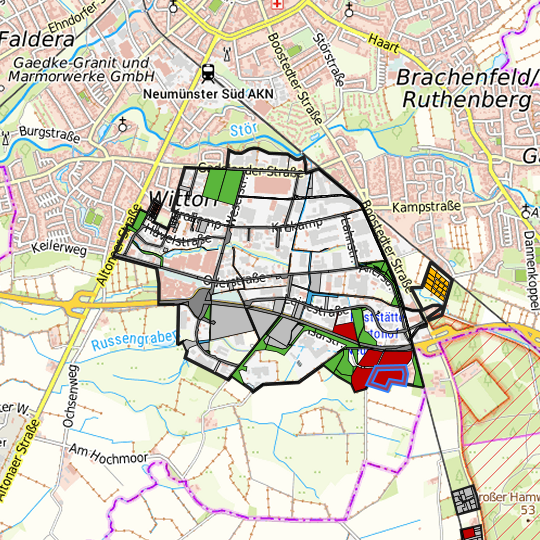 Detaildarstellung der gesuchten Gewerbefläche