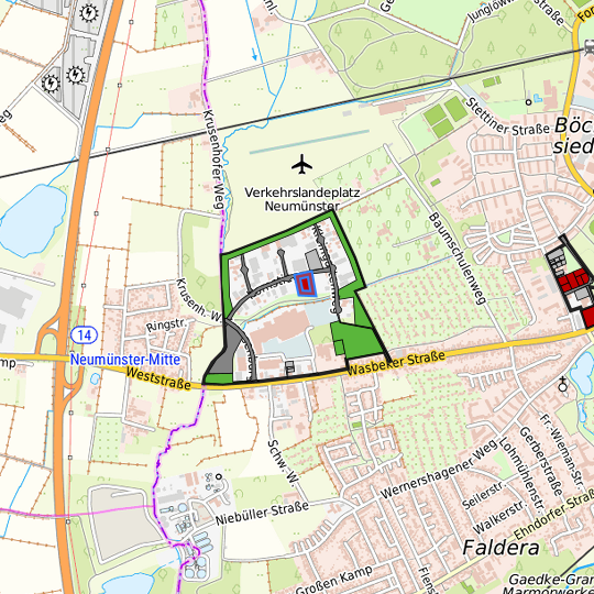 Detaildarstellung der gesuchten Gewerbefläche