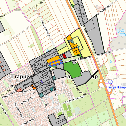 Detaildarstellung der gesuchten Gewerbefläche