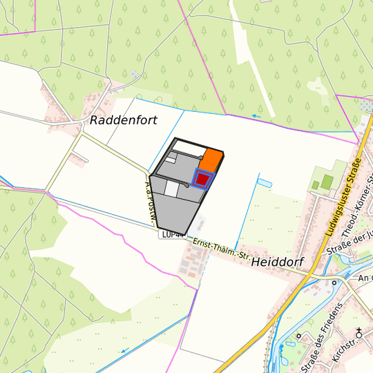 Detaildarstellung der gesuchten Gewerbefläche