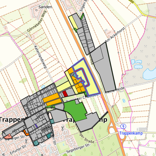Detaildarstellung der gesuchten Gewerbefläche