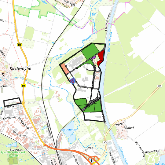 Detaildarstellung der gesuchten Gewerbefläche