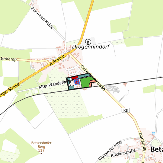 Detaildarstellung der gesuchten Gewerbefläche