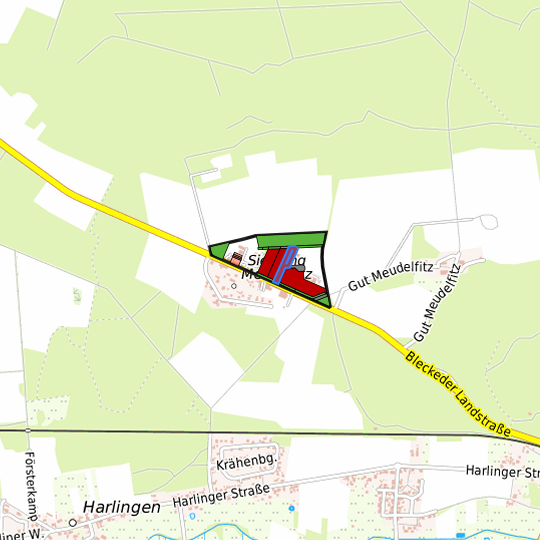 Detaildarstellung der gesuchten Gewerbefläche