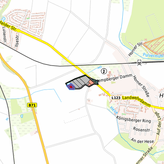 Detaildarstellung der gesuchten Gewerbefläche