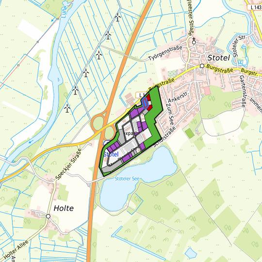 Detaildarstellung der gesuchten Gewerbefläche