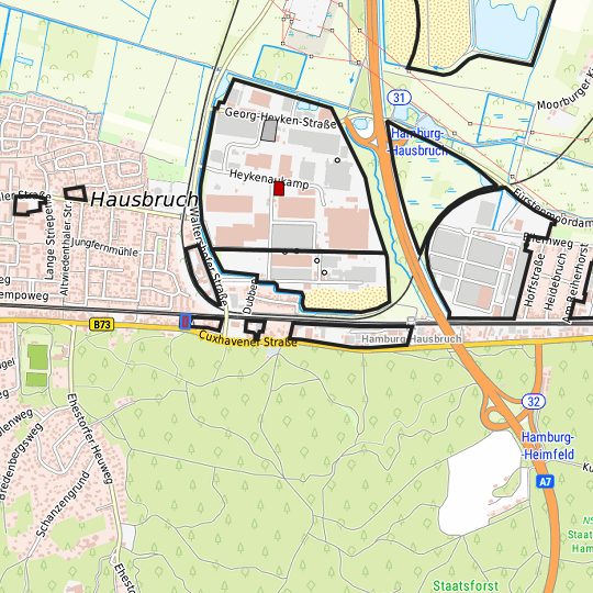 Detaildarstellung der gesuchten Gewerbefläche