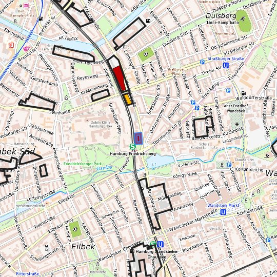 Detaildarstellung der gesuchten Gewerbefläche