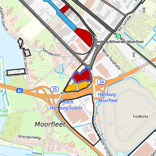 Detaildarstellung der gesuchten Gewerbefläche