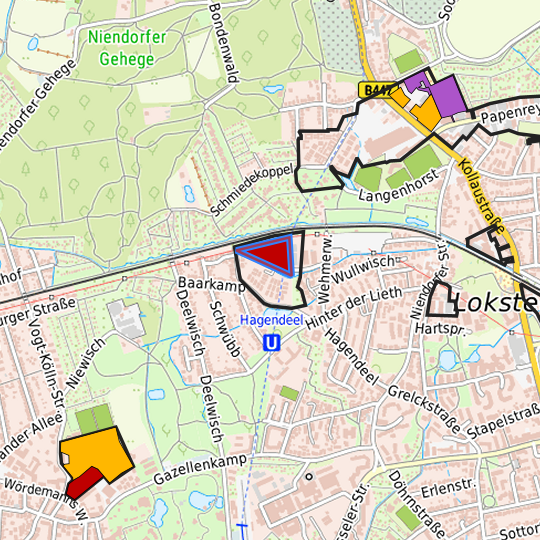 Detaildarstellung der gesuchten Gewerbefläche
