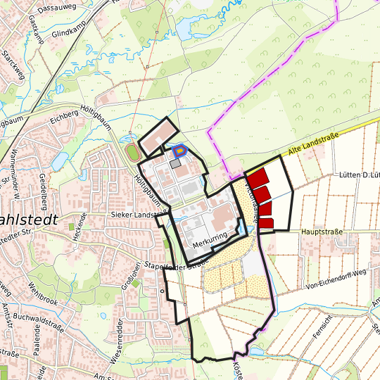 Detaildarstellung der gesuchten Gewerbefläche