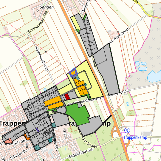 Detaildarstellung der gesuchten Gewerbefläche