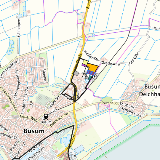 Detaildarstellung der gesuchten Gewerbefläche