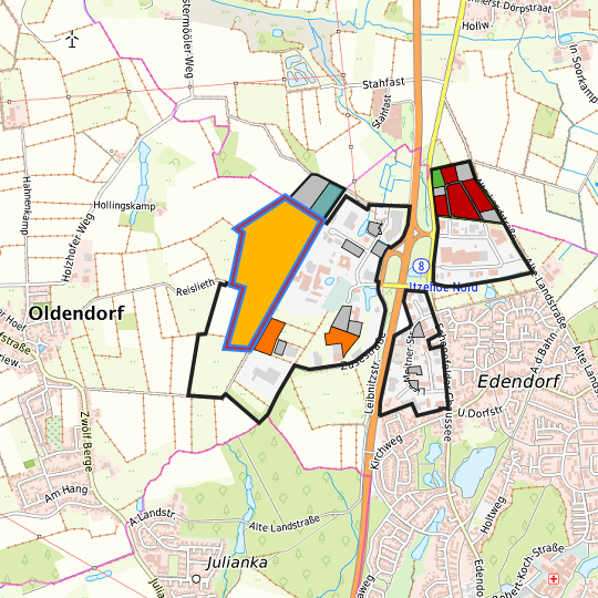 Detaildarstellung der gesuchten Gewerbefläche