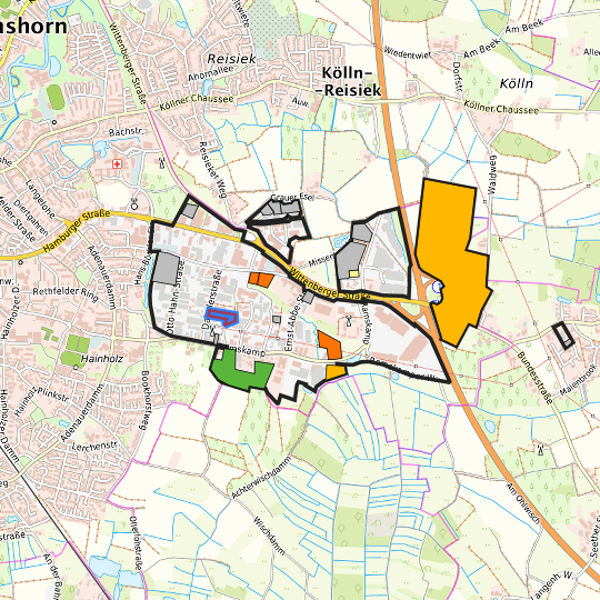 Detaildarstellung der gesuchten Gewerbefläche