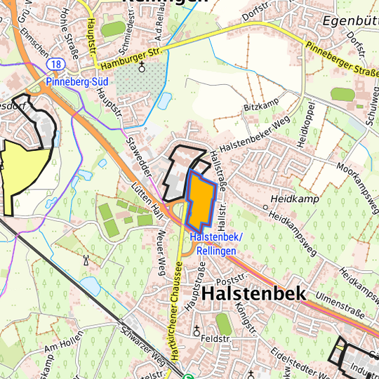 Detaildarstellung der gesuchten Gewerbefläche