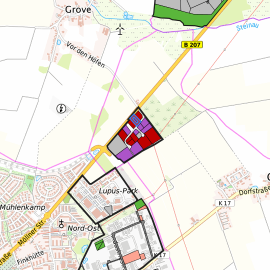 Detaildarstellung der gesuchten Gewerbefläche