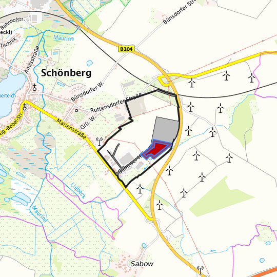 Detaildarstellung der gesuchten Gewerbefläche