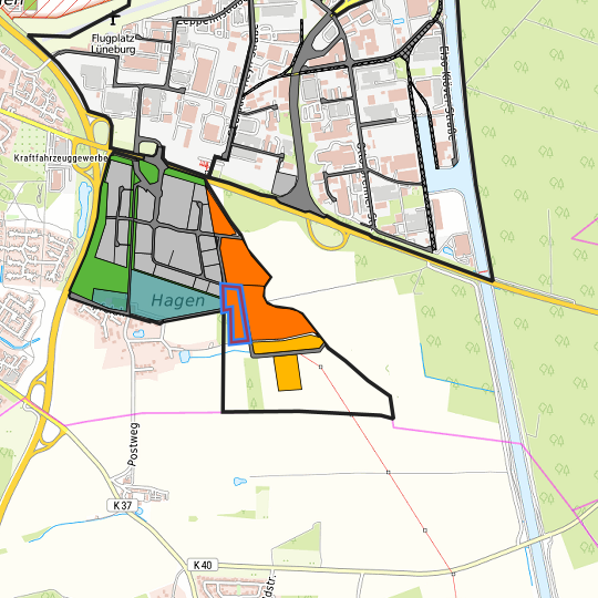 Detaildarstellung der gesuchten Gewerbefläche