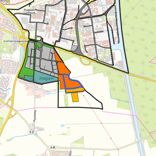 Detaildarstellung der gesuchten Gewerbefläche