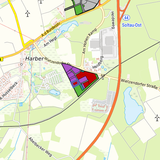 Detaildarstellung der gesuchten Gewerbefläche