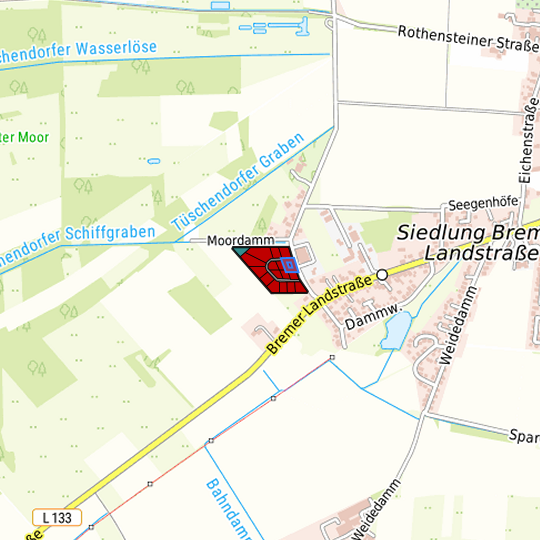 Detaildarstellung der gesuchten Gewerbefläche