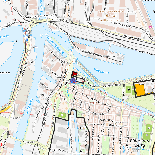 Detaildarstellung der gesuchten Gewerbefläche